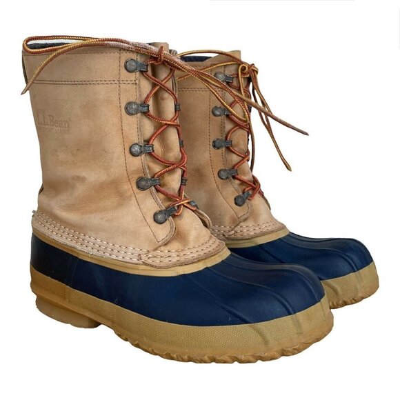 Vintage LL Bean Duck Boots Made in the USA Waterproof Men's Sz 8 Women's Sz 9.5 - Picture 1 of 6